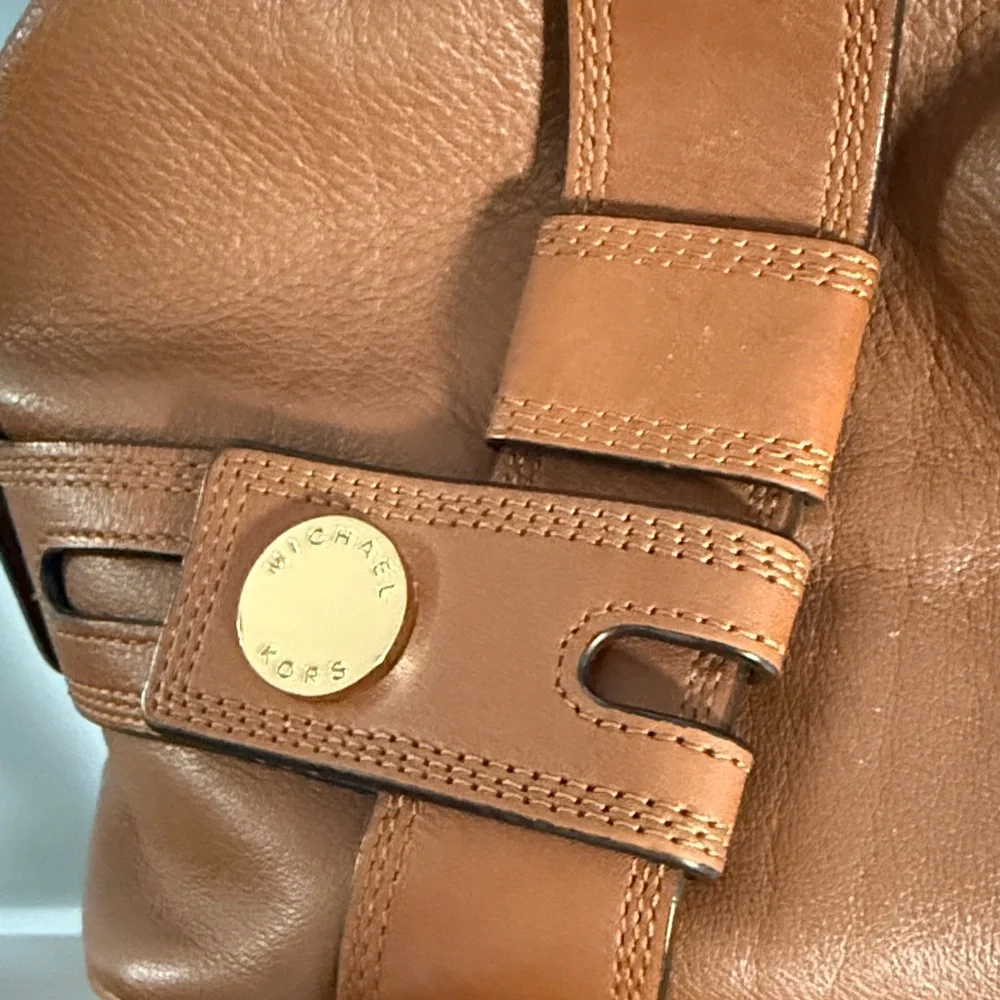 Michael Kors Tan Leather Shoulder Bag